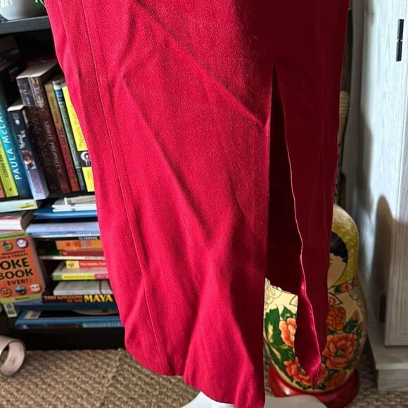 CDC size 4 Red Cross back fitted dress vintage 80s dress - Picture 5 of 8